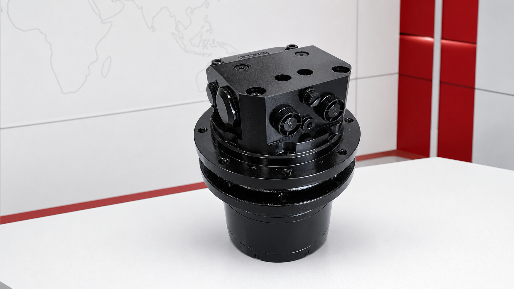 Excavator hydraulic travel motor